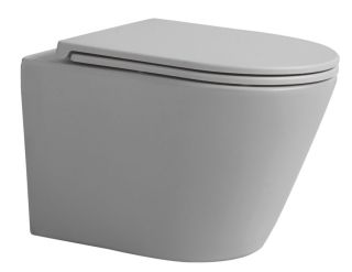 Подвесной унитаз Avimano Intuition 1000073 безободковый серый матовый